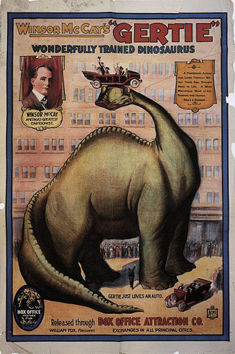 Poster for Gertie the Dinosaur (Wikipedia).