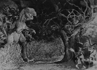 Stills from the 1925 version of The Lost World as featured in the Illustrated London News (Bristol Libraries).