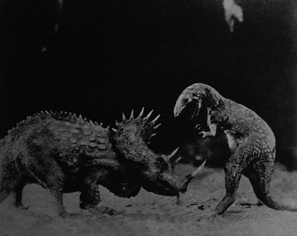 Stills from the 1925 version of The Lost World as featured in the Illustrated London News (Bristol Libraries).