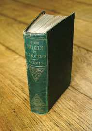 First edition of On the Origin of Species published by John Murray in 1859, the year Conan Doyle was born (University of Bristol Library, Special Collections).