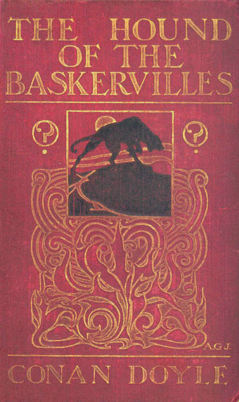 Cover of first edition of The Hound of the Baskervilles (City of Westminster Libraries).