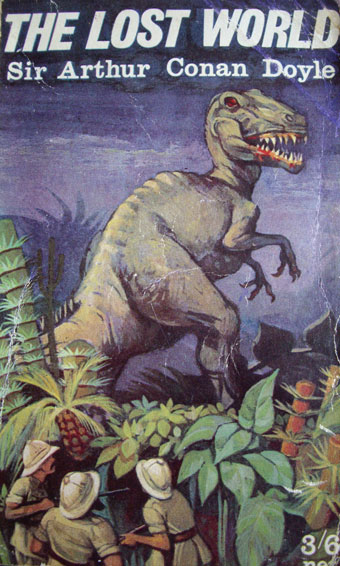 Covers of The Lost World from the 1950s and 1960s (private collection).